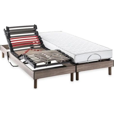 deko-dream COMFORT Samba Matratzen- und Lattenrost-Set grau