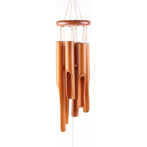 Carillon à vent commémoratif en bambou – Grand carillon à vent en bois pour intérieur et extérieur – Carillon éolien cour, terrasse et décoration d'intérieur (1/5)