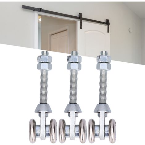 3 Roues de Suspension pour Porte Coulissante en Verre, Accessoire Rouleau Diamètre 35mm, Lot de 3 Pièces (1/5)