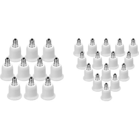 Packung mit 25 E12-auf-E26-Adaptern (E12-Fassung auf mittlere Sockelgröße, wie abgebildet) (1/5)