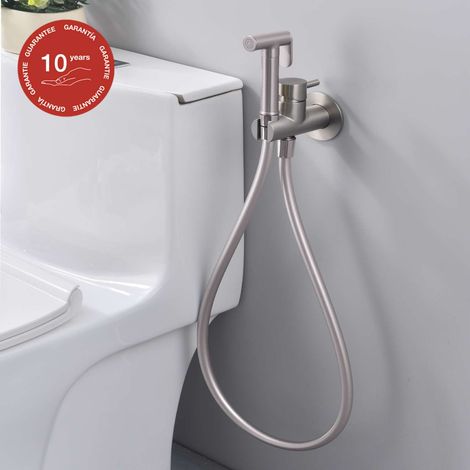 Ensemble douchette hygiénique WC SKY BATH nickel brossé Inox S304 série HARMONY (1/5)