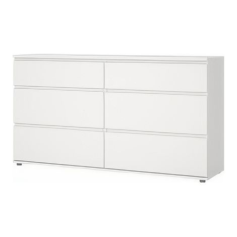 KIT CASSETTIERA DOPPIA 6 CASS 153,4X40X83,7CM BIANCO