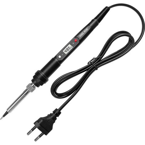 Sichtbarer elektrischer Lötkolben 80W Lötset, einstellbare Temperatur 180°C–480°C, zum Löten, Reparieren und Schweißen (1/4)