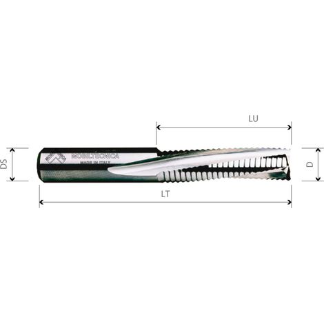 MTEC508.8 - NEGATIVE SPINDELFRÄSEN Z3 AUS HW MIT SPANLEITSTUFE - MOBILTECNICA .8D10  LU 42  DS10  LT90  Z3R  NEG  LI