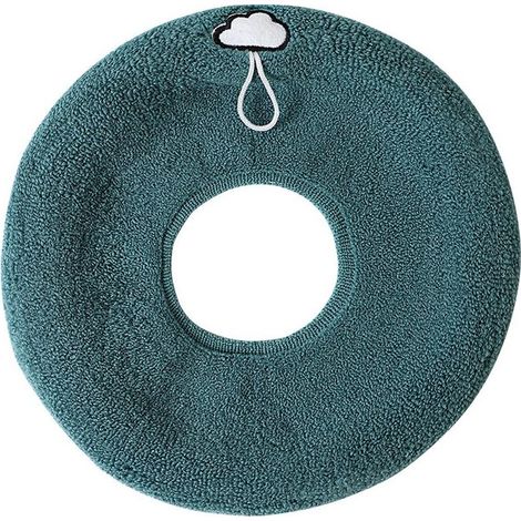 Dicke und weiche WC-Sitzmatte, 2-teilig, mit Griff, waschbar, passend für alle ovalen WC-Sitze, grün (1/5)