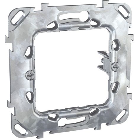 Ancien support de fixation Unica à griffes - 1 poste 2 modules entraxe 71mm (MGU7.002.GG)