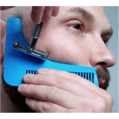 Peigne À Raser - Bords Coniques Pour Lignes Précises Et Symétrie - Outil De Mise En Forme De Barbe - 1 Pièce (1/4)