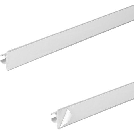 Riel de tienda de aluminio 90 120 x 25 cm autoadhesivo - juego de 3 piezas (1/5)