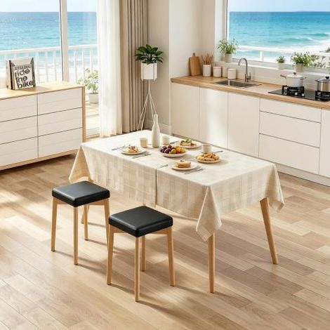 Chaises de balcon empilables, chaises de salle à manger, tabourets de cuisine et tabourets de chambre (lot de 2 chaises de salle à manger) (1/5)