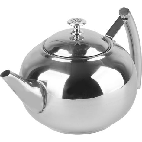 Théière en acier inoxydable non toxique avec filtre pour infuser le thé en vrac et les sachets (1,5 L)