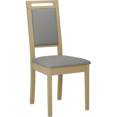 Silla Victorville 337, Roble Sonoma, 96x47x53cm, Tapiz, De madera, Madera, Muebles ya montados (1/4)