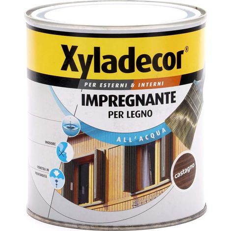 Impregnante all'Acqua per Legno da Interni-Esterni. Castagno (750 Ml). Xyladecor (1/2)