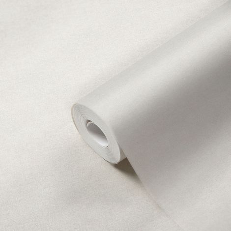 Papier peint intissé gris très clair Tapisserie grise idéale chambre adulte et salon Papier peint uni moderne pour couloir (1/5)