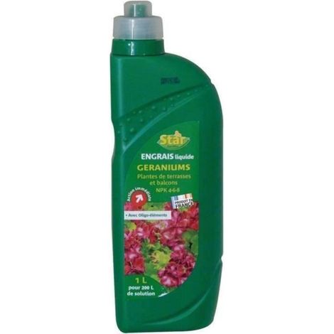 Engrais - Pour Géraniums Et Plantes De Balcon - Liquide - 1 L (1/3)