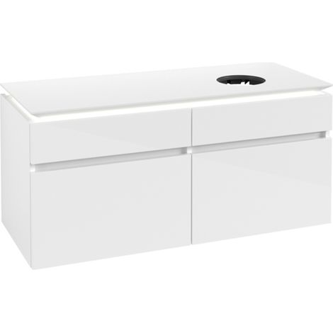 VB WTUS Legato 1200x550x500mm avec Bel. 4 extraits WT re Blanc brillant (1/2)