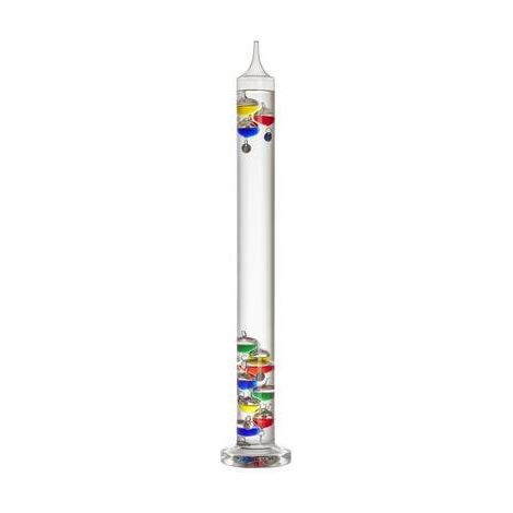 Thermomètre liquide Galileo – Mesure de température intérieure 17 à 27 °C – 11 billes en verre – Affichage analogique multicolore – Tfa Dostmann (1/2)