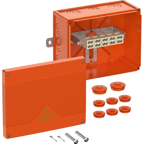 Spelsberg Boîte de dérivation, indice de protection IP66, résistance aux chocs IK08, classe de protection II, Ui 450V AC, tension d'isolement nominale 450V DC, UL-EU, VDE, sans halogène, 86761001