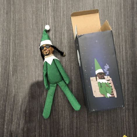 Poupée elfe en résine de 25 cm, peluche de Noël, décoration pour la maison et les fêtes, couleur verte, type A (1/5)