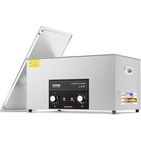 VEVOR Nettoyeur a Ultrasons Numerique 22 L, Bac Ultrasons avec Minuterie, Chauffage et Panier, Appareil de Nettoyage Ultrasonique Professionnel 480 W, pour Bijoux Lunettes Montres, Labo Clinique