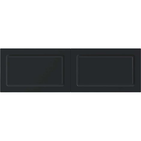 Maison Exclusive - Testiera da Muro UTRECHT Nero Legno ingegnerizzato (1/5)