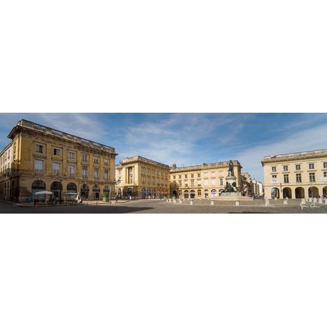 Tableau sur toile place royale de Reims 30x97 cm - Impression sur Toile Murale Décorative - Image imprimée en HD sur Toile - Toile sur Châssis en Bois FSC - Fabriqué en France (1/4)