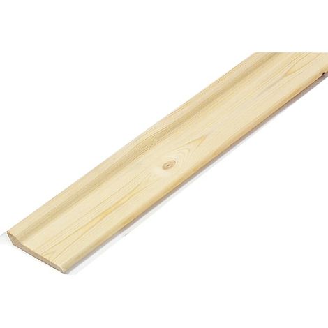 20 pezzi BATTISCOPA Pino con Piede 14 x 70 x 2700 mm
