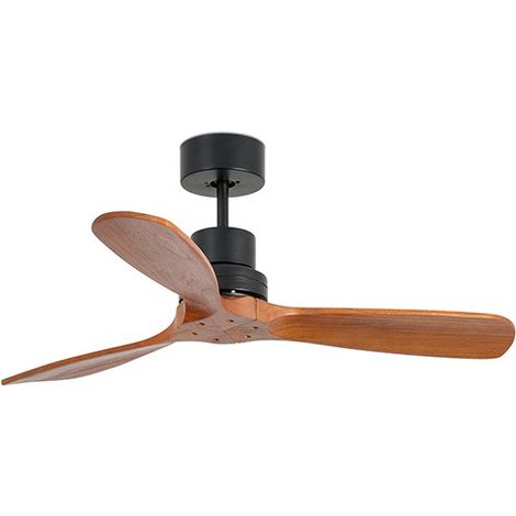 MINI LANTAU S Ventilador negro mate/nogal (1/7)