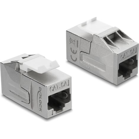 Keystone Modul Kupplung RJ45 Buchse zu RJ45 Buchse Cat.6A geschirmt