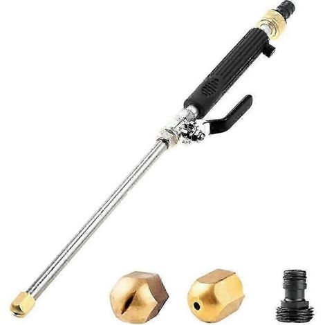 Universal Garden Hose Pressure Washer Attachment, High Pressure Hose Nozzle for Garden Hose, Jet No 25-26