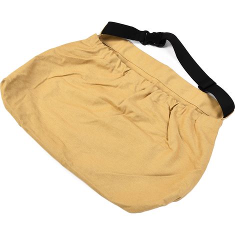 Sac de Cueillette Réglable à Porter à la Ceinture en Toile Oxford pour Jardin Extérieur - Couleur Kaki