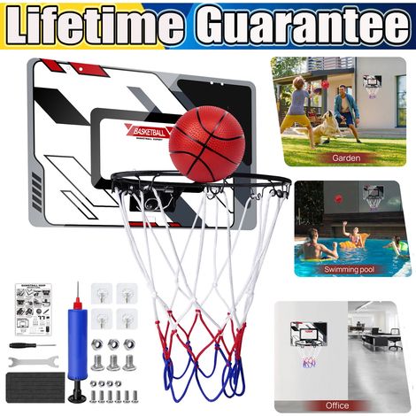 Cerceau de basket-ball mural avec ballon Jeu de sport d'intérieur et d'extérieur Jouet pour enfants