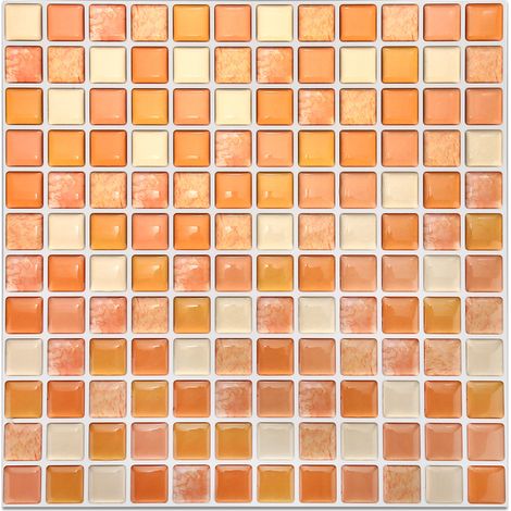 Autocollant mural 3D adhésif pour carrelage DIY, décoration cuisine salle de bain, papier peint maison yjc0015