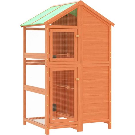 Bird House Brown 97x81x152 cm Solid Wood Pine vidaXL