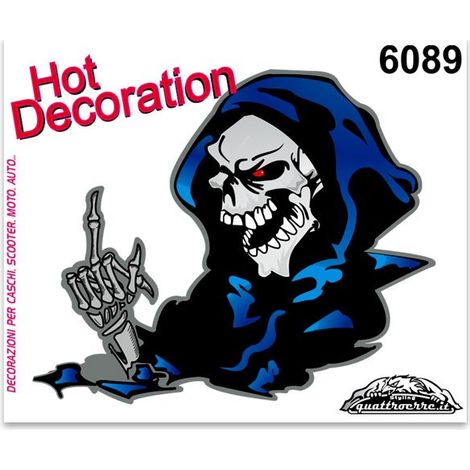 Adesivi Stickers Standard Teschio 10 x 12 cm (1/4)