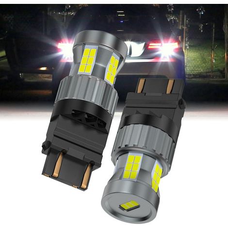 3157 Ampoules LED 12V Super Lumineuses Blanc Canbus Sans Erreur Anti Hyper Flas Feu de Recul Feu de Stationnement Feu de Freinage, 2 Pièces (1/5)