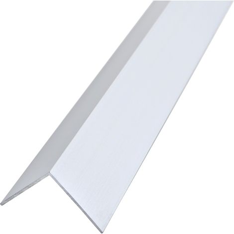 Angolare lati uguali  alluminio argento 10x10 mm sp 1 mm barre 2 ml