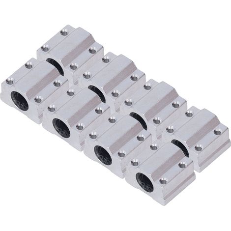Lot de 8 blocs coulissants linéaires en alliage d'aluminium, faible friction, pour imprimante 3D et CNC (1/5)