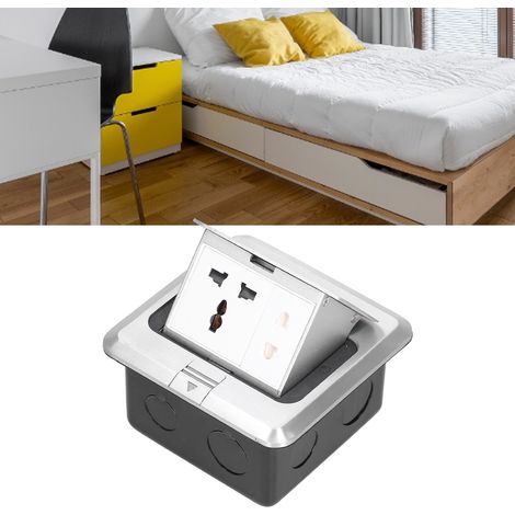 Boîte de Prise Électrique Escamotable Étanche 250V 13A pour Cuisine et Bureau