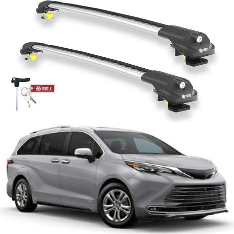 TURTLE kompatibel mit Toyota Sienna (Xl40) 2021-2025 Dachträger Air1 Grau (1/5)