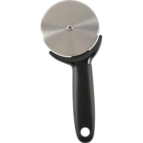 23cm Pizza Cutter - Premium stainless steel pizza cutter with sharp blade and non-slip handle (black) (1/3)