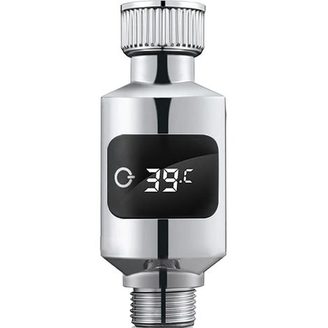 Thermomètre de douche avec capteur de précision et écran LED numérique, robinet de douche à réglage précis, capteur de température pour salle de bains (1/5)