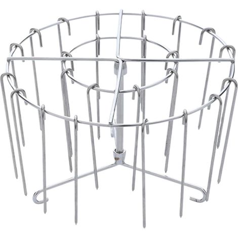 Grille métallique pour friteuse à air Accessoire de cuisine réutilisable Grille à viande pour air fryer avec brochettes pour poulet, légumes, viande, saucisses, camping, barbecue, fêtes, ma (1/5)