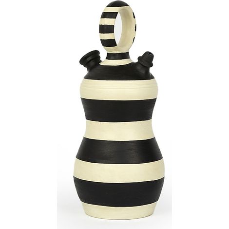 Botijo ​​​​15x15x31 Argile Blanc Cassé/Noir (1/4)