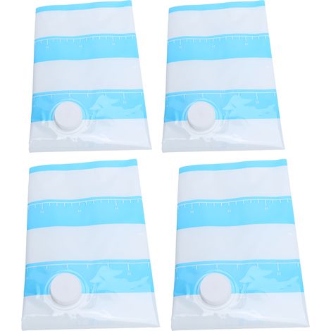 Sac de Rangement Réutilisable pour Vêtements et Couettes avec Entrée d'Air de 3,5cm - 80x60cm (1/5)