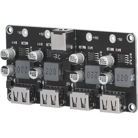 4-Wege-DC-Abwärtswandlermodul für QC2.0/QC3.0-Schnellladegeräte und USB-Ladeplatinen für Mobiltelefone (1/5)
