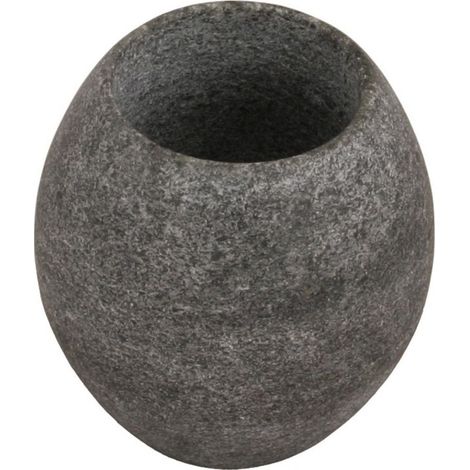 Sentiotec Specksteinaufgussschale bauchig Sauna Aromaschale aus Speckstein für Saunaaufgüsse