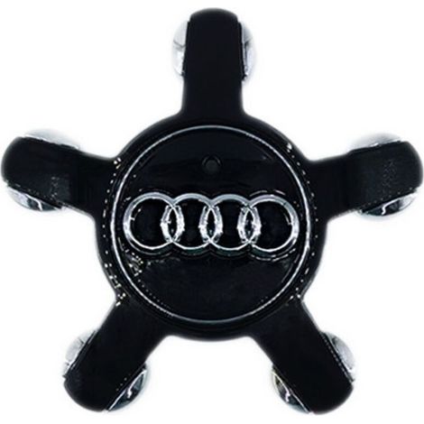 Lot de 4 cache-moyeux de roue pour Audi A3 A4L A5 A6L A8L Q3 Q5, 135 mm, noir