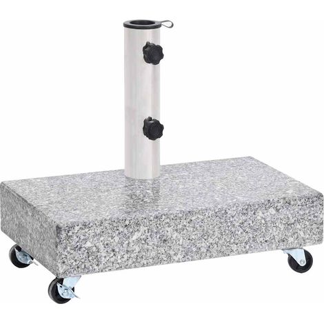 Maison Exclusive - Base per Ombrellone Grigio Chiaro 45x25x8,3 cm in Granito