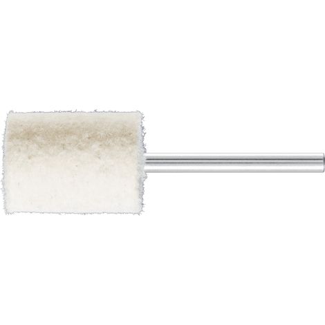 PFERD TOOLS harte Filzpolierstifte Zylinderform mit Stirnbohrung Ø 15x20mm Schaft-Ø 3 mm 10 Stk