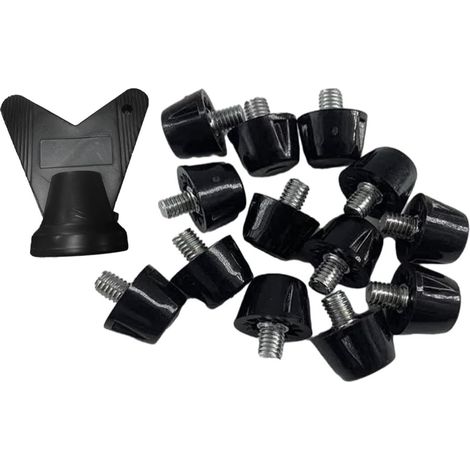 12x crampons de chaussures de Football avec clé, crampons de remplacement portables, chaussures de Rugby pour terrain ferme, crampons de chaussures de (1/5)